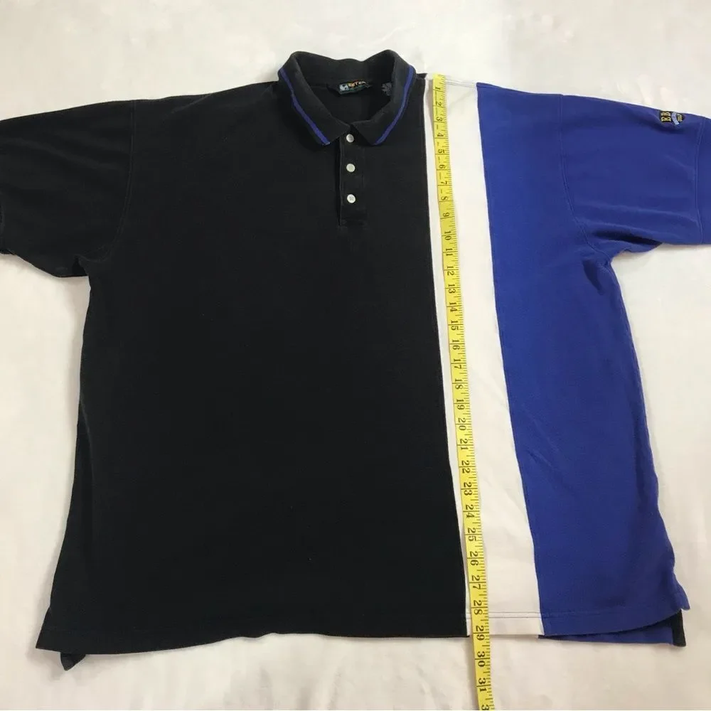 Vintage Eddie Bauer EBTEK Color Block Golf Polo Men's Size XL